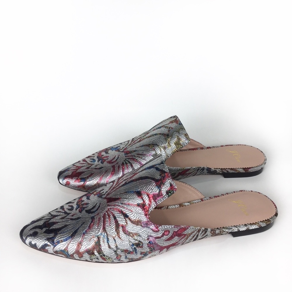 J. Crew Marina Slides Jacquard Fantasia Sz 9.5 NEW - Picture 9 of 13